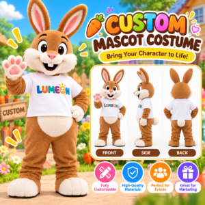 Custom Rabbit Mascot Costume – Professional Commercial Bunny Mascot Suit