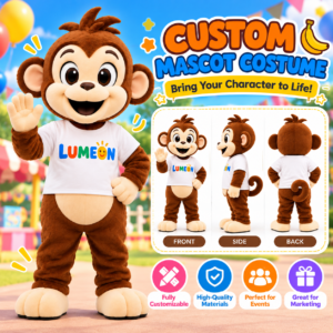 Custom Monkey Mascot Costume – Professional Commercial Mascot Suit