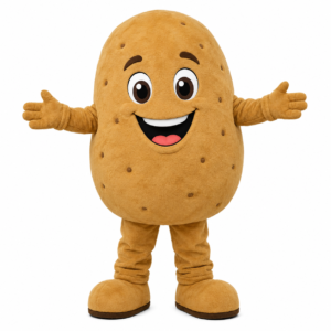 Custom Vegetable Character Mascot Costumes for Brand Promotion
