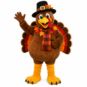 Personalized Holiday Mascot Costumes for Marketing Campaigns