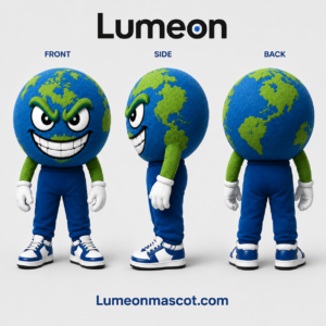 Cartoon Earth Character Custom Mascot Costume for Campaigns