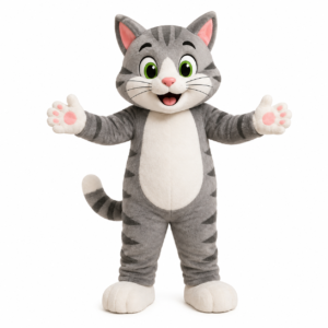 Custom Cat Mascot Costume for Parties, Schools and Events