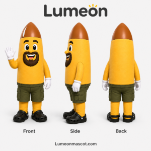 Funny Pencil Character Custom Mascot Costume for Schools