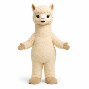 Custom Alpaca Mascot Costume for Events, Parties and Brand Promotion