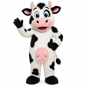 Custom Cow Mascot Costume for Farm Events and Brand Promotion