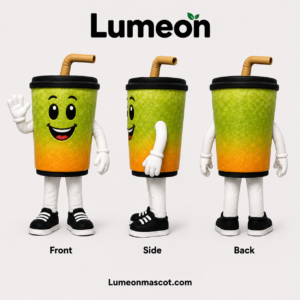 Cute Bubble Tea Cup Custom Mascot Costume for Drink Shops