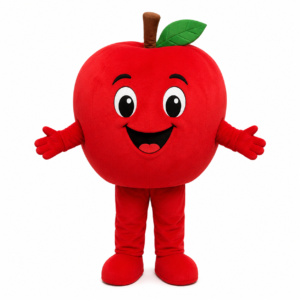 Red Apple Mascot Costume