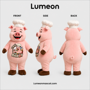 Custom Pig Mascot Costume Manufacturer for Food Brands & Promotions