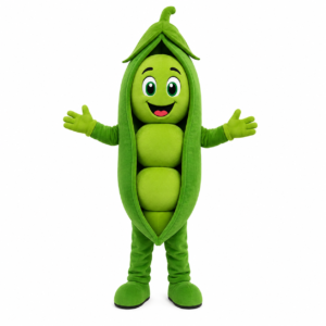 Green Pea Mascot Costume