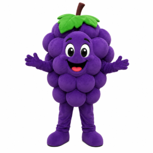 Grape Mascot Costume