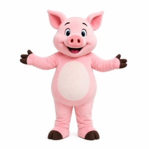 Custom Pig Mascot Costume for Farm Events and Brand Promotion