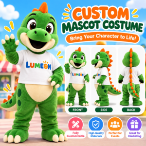Custom Dragon Mascot Costume for Festivals, Events and Promotions