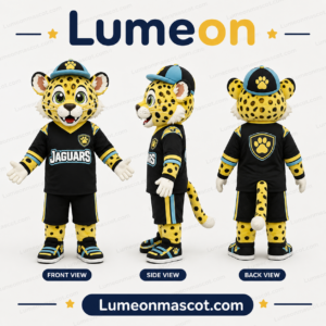 Custom Leopard Mascot Costume Design Case