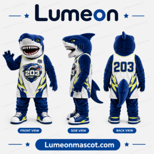 Custom Shark Mascot Costume Design Case
