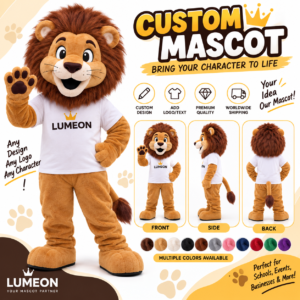 Custom Lion Mascot Costume – Professional Commercial Mascot Suit