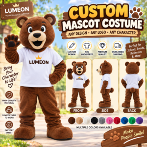 Custom Bear Mascot Costume – Professional Commercial Mascot Suit