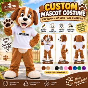 Custom Dog Mascot Costume – Professional Commercial Mascot Suit