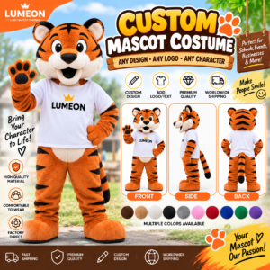 Custom Tiger Mascot Costume – Professional Commercial Mascot Suit
